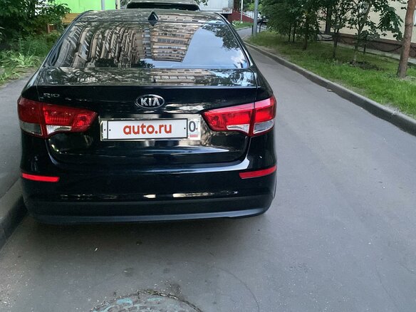 2015 Kia Rio III Рестайлинг, чёрный, 1300000 рублей - вид 6