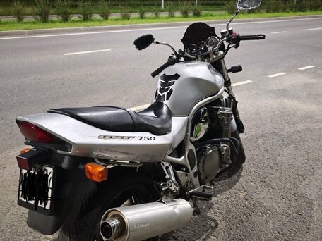 1997 Suzuki Bandit GSF 750, серебристый, 330000 рублей, вид 4