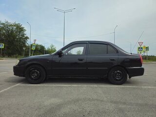 2006 Hyundai Accent ТагАЗ II, чёрный, 180000 рублей, вид 3