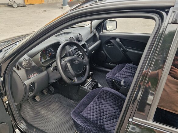 2013 Lada (ВАЗ) Granta I, чёрный, 500000 рублей - вид 5