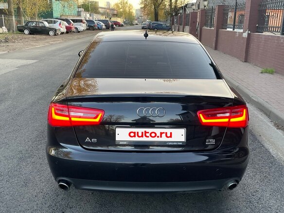 2014 Audi A6 IV (C7), чёрный - вид 2
