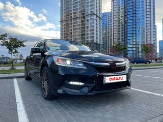 2016 Honda Accord IX Рестайлинг, чёрный, 1434437 рублей, вид 4