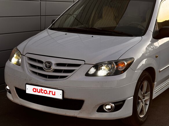2006 Mazda MPV II (LW) Рестайлинг, белый, 870000 рублей - вид 3