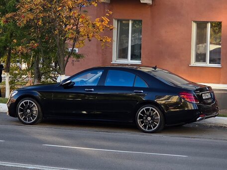 2019 Mercedes-Benz S-Класс 560 Long VI (W222, C217) Рестайлинг, чёрный, 6900000 рублей, вид 2