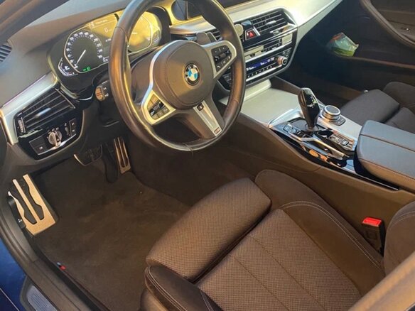 2020 BMW 5 серии 520d xDrive VII (G30/G31/G38) Рестайлинг, синий - вид 7