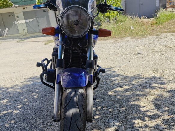 2002 Honda CB 400 Super Four, синий, 280000 рублей - вид 15