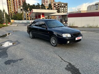 2008 Hyundai Accent ТагАЗ II, чёрный, 310000 рублей, вид 4