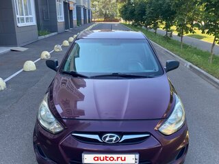 2011 Hyundai Solaris I, фиолетовый, 800000 рублей, вид 1