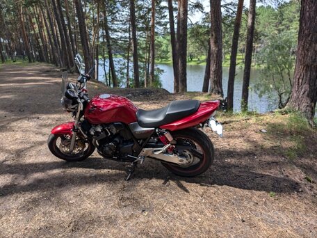 2003 Honda CB 400 Super Four, пурпурный, 360000 рублей, вид 3