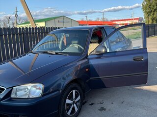 2006 Hyundai Accent ТагАЗ II, синий, 400000 рублей, вид 1