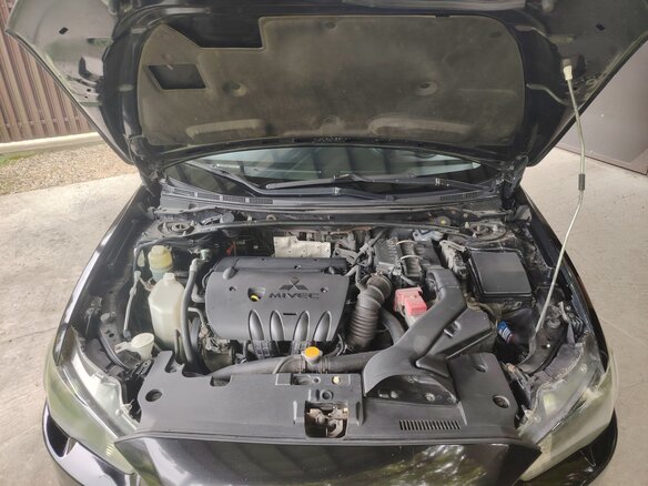 2008 Mitsubishi Lancer X, чёрный - вид 17