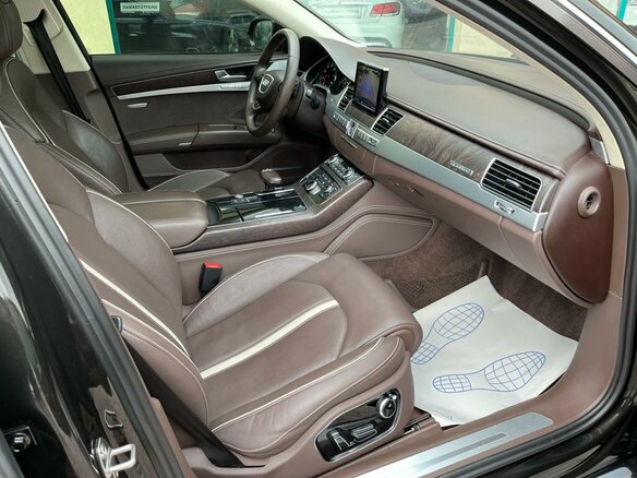 2013 Audi A8 Long III (D4) Рестайлинг, чёрный - вид 9