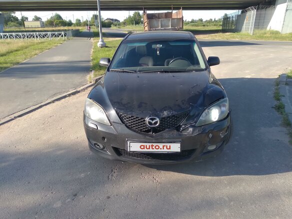 2005 Mazda 3 I (BK), чёрный - вид 1