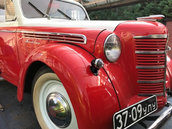 1948 Москвич 400 400-420, красный - вид 3