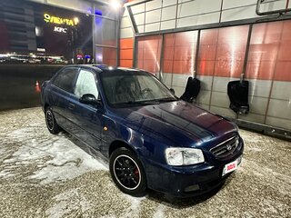2011 Hyundai Accent ТагАЗ II, синий, 550000 рублей, вид 4