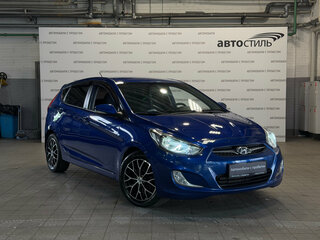 2011 Hyundai Solaris I, синий, 619000 рублей, вид 3