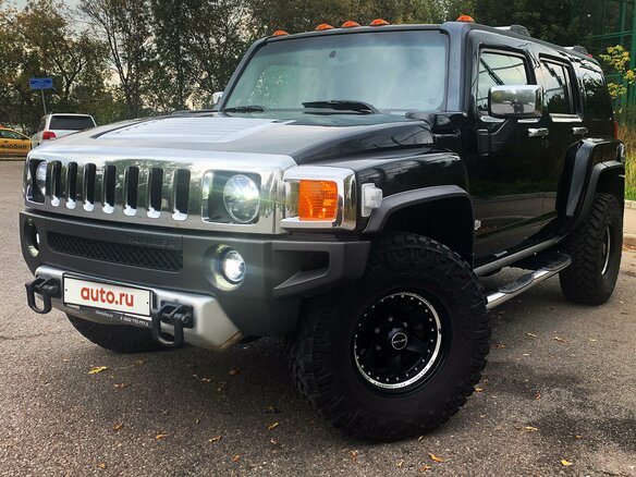 2008 Hummer H3, чёрный - вид 2