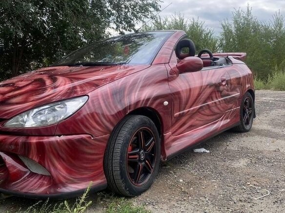 2003 Peugeot 206, пурпурный, 570000 рублей - вид 2