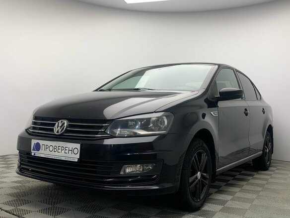 2016 Volkswagen Polo V Рестайлинг, чёрный, 1067000 рублей - вид 2