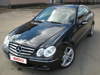 2008 Mercedes-Benz CLK-Класс 200 II (W209) Рестайлинг, чёрный, 1650000 рублей, вид 3