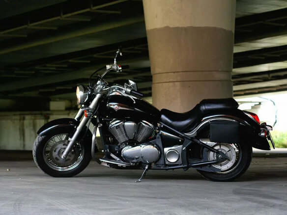 2008 Kawasaki VN900 Vulcan, чёрный, 495000 рублей - вид 4