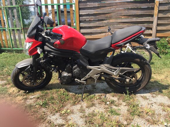 2013 Kawasaki ER-6N, красный, 750000 рублей - вид 4