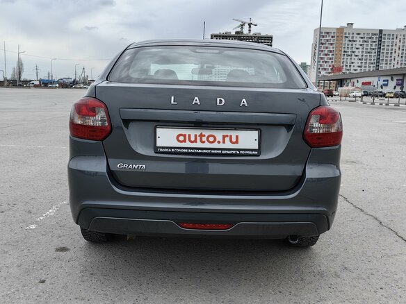 2022 Lada (ВАЗ) Granta I Рестайлинг, серый, 800000 рублей - вид 4
