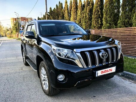 2016 Toyota Land Cruiser Prado 150 Series Рестайлинг 1, чёрный, 4190000 рублей, вид 2