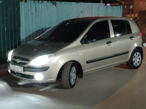 2008 Hyundai Getz I Рестайлинг, бежевый, 400000 рублей - вид 1