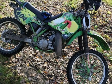1990 Kawasaki KDX 200, зелёный, 200000 рублей, вид 5