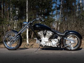 2009 Harley-Davidson Softail Custom, чёрный, 1200000 рублей, вид 1