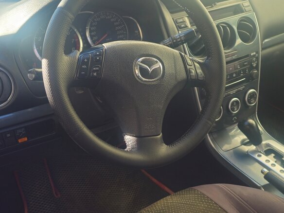 2006 Mazda 6 I (GG) Рестайлинг, серебристый, 450000 рублей - вид 8
