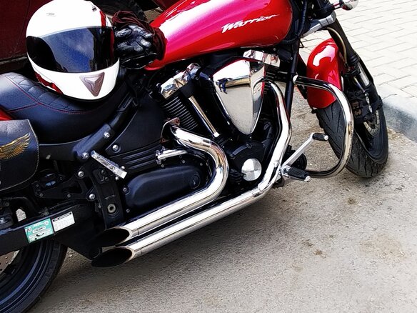 2008 Yamaha XV 1700 Warrior, красный, 800000 рублей - вид 6
