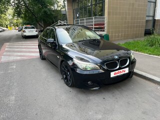 2008 BMW 5 серии 525i V (E60/E61) Рестайлинг, чёрный, 1299999 рублей, вид 4