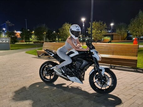 2014 Kawasaki ER-6N, белый, 621000 рублей, вид 1