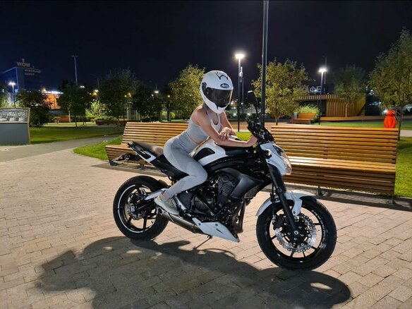 2014 Kawasaki ER-6N, белый, 621000 рублей