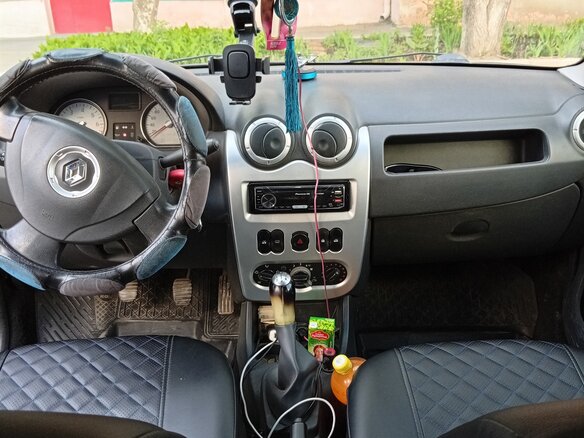 2011 Renault Logan I Рестайлинг, чёрный, 485000 рублей - вид 6