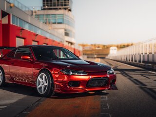 2002 Nissan Silvia VII (S15), красный, 5449000 рублей, вид 1