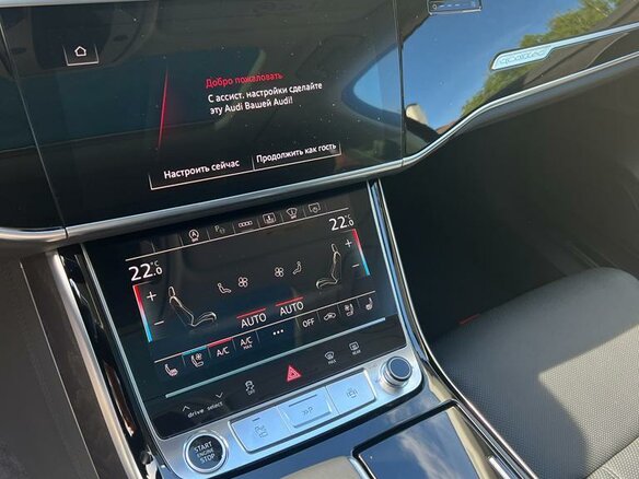 2022 Audi A8 50 TDI IV (D5) Рестайлинг, чёрный - вид 10