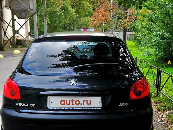 2007 Peugeot 206, чёрный - вид 2