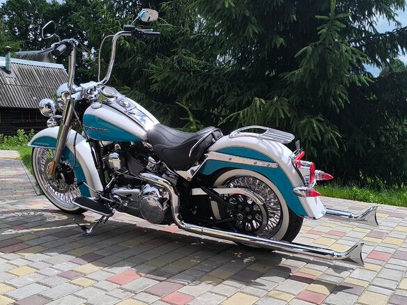2015 Harley-Davidson Softail Deluxe, голубой, 1100000 рублей - вид 9