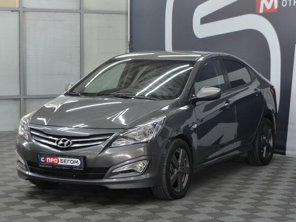 2016 Hyundai Solaris I Рестайлинг, серый - вид 2