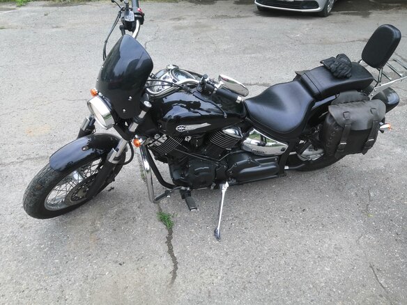 2008 Yamaha XVS1100, чёрный - вид 5