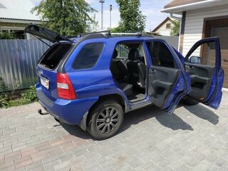 2007 Kia Sportage II Рестайлинг, синий, 800000 рублей, вид 2