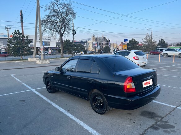 2007 Hyundai Accent ТагАЗ II, чёрный, 500000 рублей - вид 5