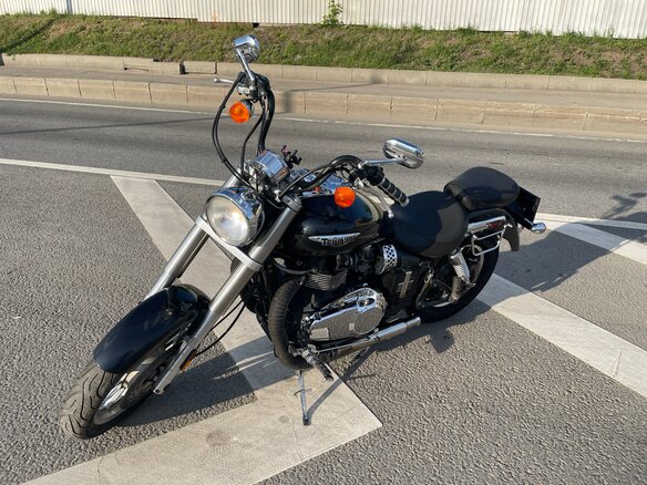 2008 Triumph America, чёрный, 600000 рублей