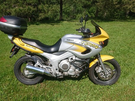 1998 Yamaha TDM850, жёлтый, 350000 рублей, вид 1