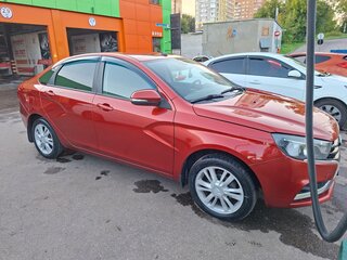 2016 Lada (ВАЗ) Vesta I, красный, 630000 рублей, вид 4