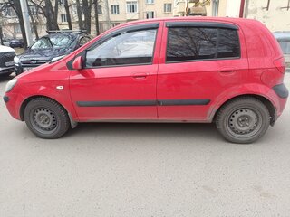 2008 Hyundai Getz I Рестайлинг, красный, 525000 рублей, вид 4