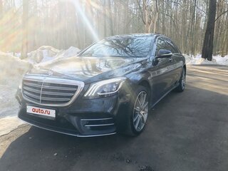 2019 Mercedes-Benz S-Класс 400 d Long VI (W222, C217) Рестайлинг, чёрный, 5300000 рублей, вид 3